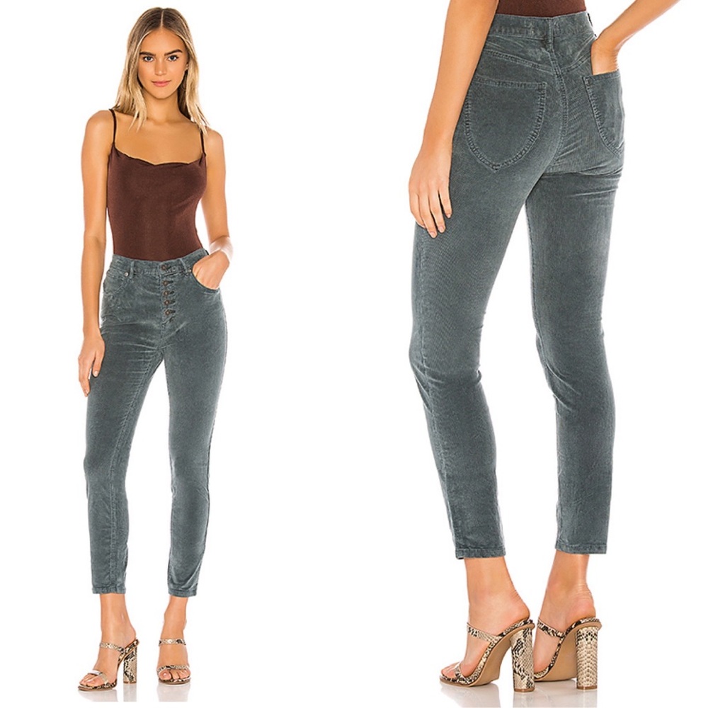 Free People Sun Chaser Cord Skinny in Navy